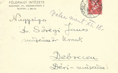 Az egykori múzeumigazgatóhoz, dr. Sőregi Jánoshoz írt levelek II. rész