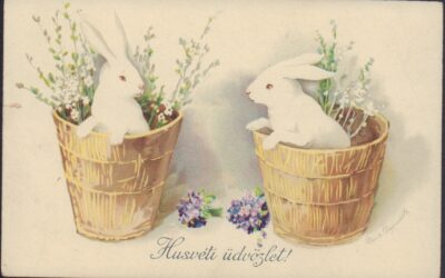 Barka, tojás, csibe és nyuszi – húsvéti képeslapok a Déri Múzeum gyűjteményében