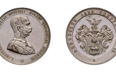 Löfkovits Artúr és az I. Ferenc József debreceni látogatása alkalmából készült emlékérem